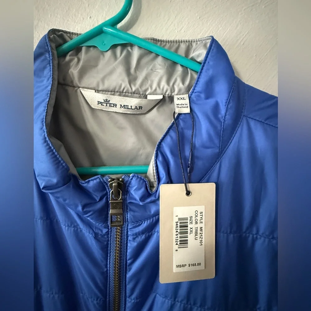 Peter Millar Royal Blue Quilted Vest - Picture 2 of 2